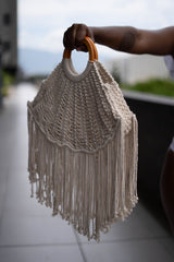 Cartera en Macramé Mar